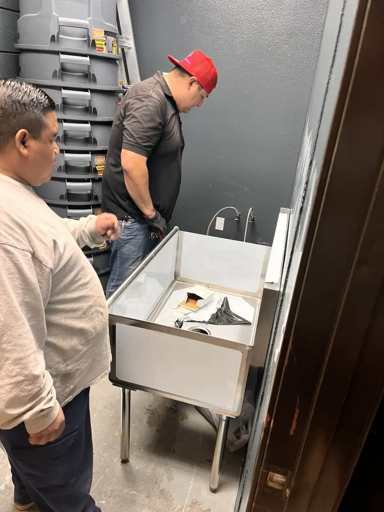 Commercial plumbing and sink installation in Balboa